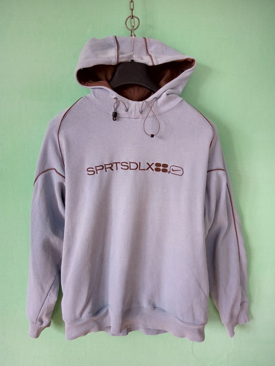 Nike Nike SPRTDLX vintage y2k blue hoodie Size US L / EU 52-54 / 3 - 1 Thumbnail