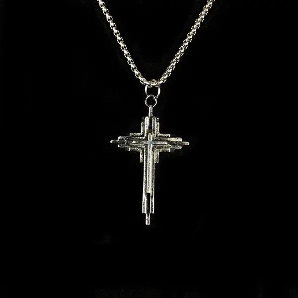 Jewelry Abstract Cross Punk Necklace Chain Size ONE SIZE - 1 Thumbnail