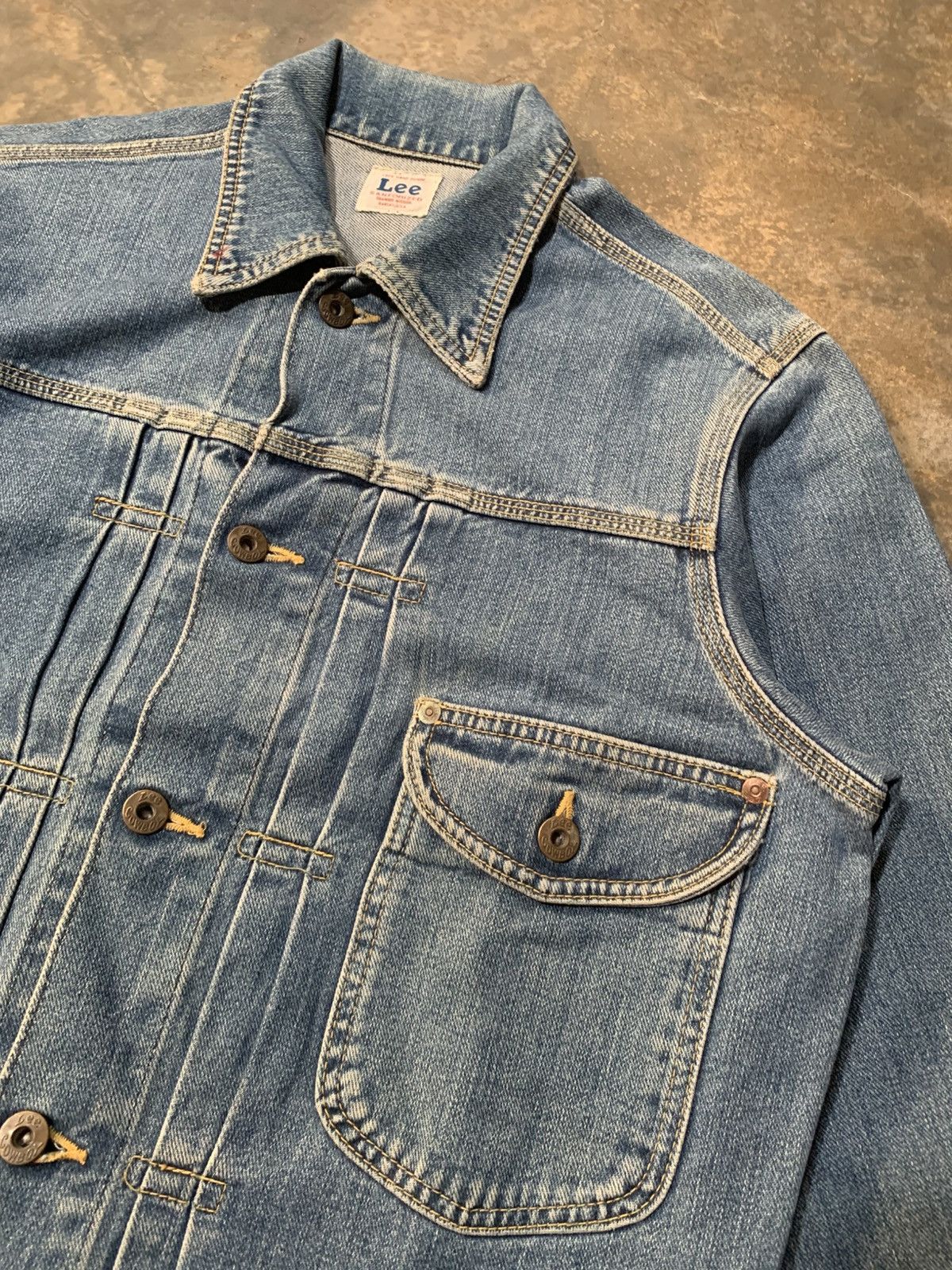 Lee Vtg trucker denim jacket type 1 lee cowboy denim sanforized Size US L / EU 52-54 / 3 - 3 Thumbnail