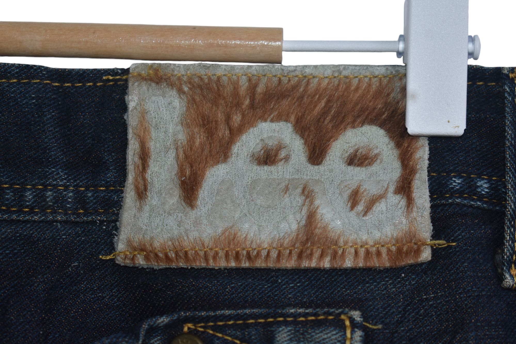 Japanese Brand × Lee × Vintage Wide Leg 🔥 Distressed Lee Cowboy Jeans Size 33 Size US 33 - 6 Thumbnail