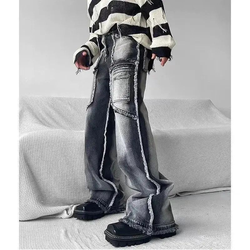 Japanese Brand Retro grunge punk distressed frayed jeans pants Size US 30 / EU 46 - 5 Thumbnail