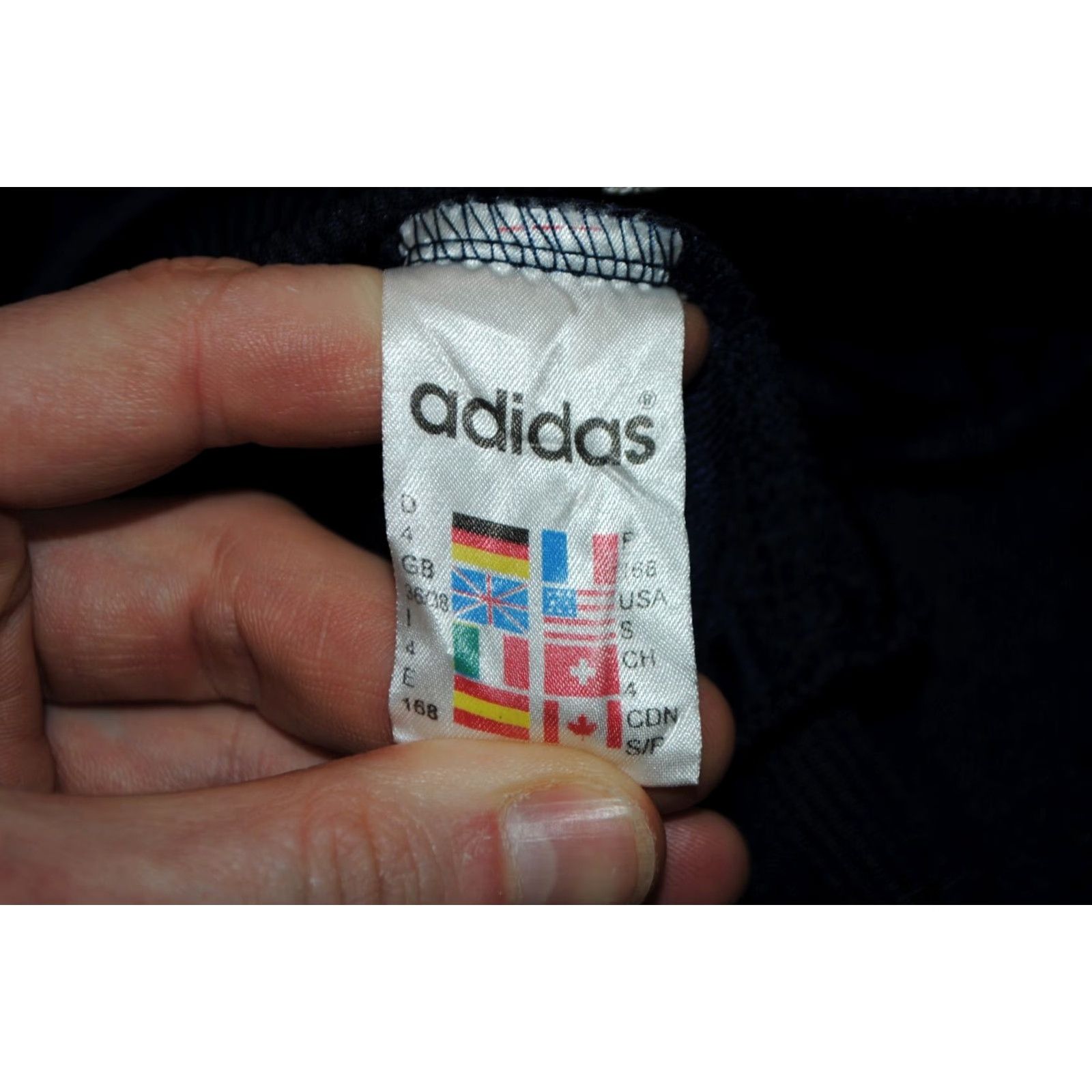 Adidas ADIDAS FULL LOGO TRACK TOP JACKET FULL ZIP RETRO VINTAGE D4 SIZE SMALL BLUE 90s Mens Jacket Size US S / EU 44-46 / 1 - 5 Thumbnail