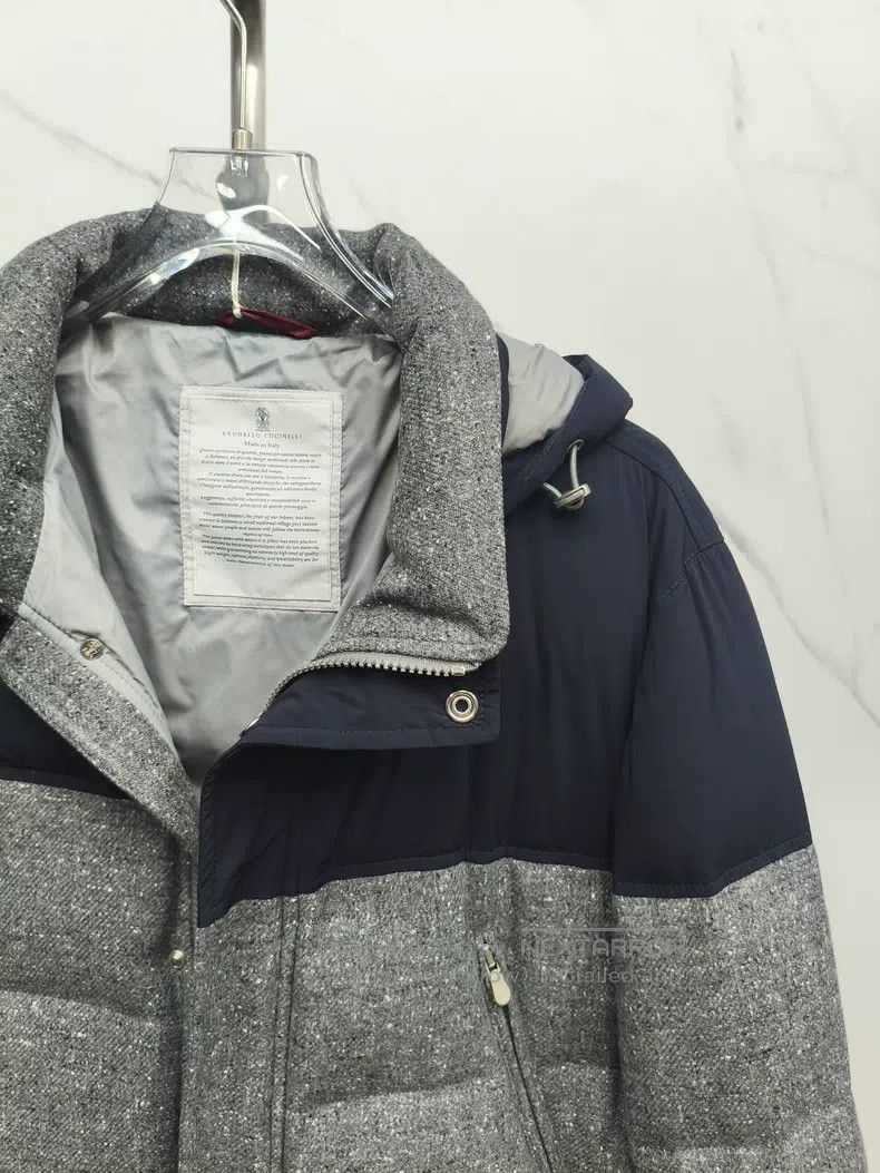 Brunello Cucinelli Brunello Cucinelli Autumn/Winter Wool Cashmere Down Jacket Size US M / EU 48-50 / 2 - 5 Thumbnail