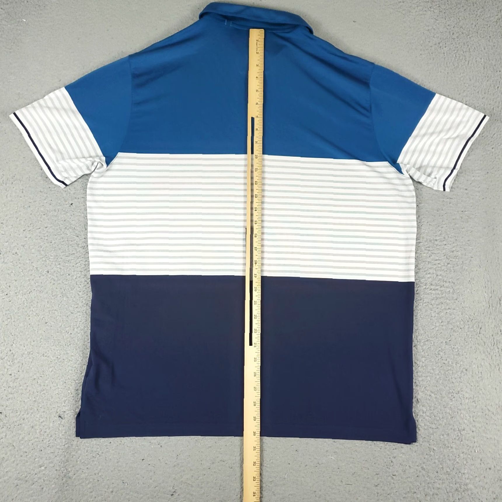 Puma Puma Polo Shirt Mens XL Blue Striped Golf Casual Short Sleeve Polo Shirt Mens XL Blue Striped Golf Casual Short Sleeve Size US XL / EU 56 / 4 - 4 Thumbnail