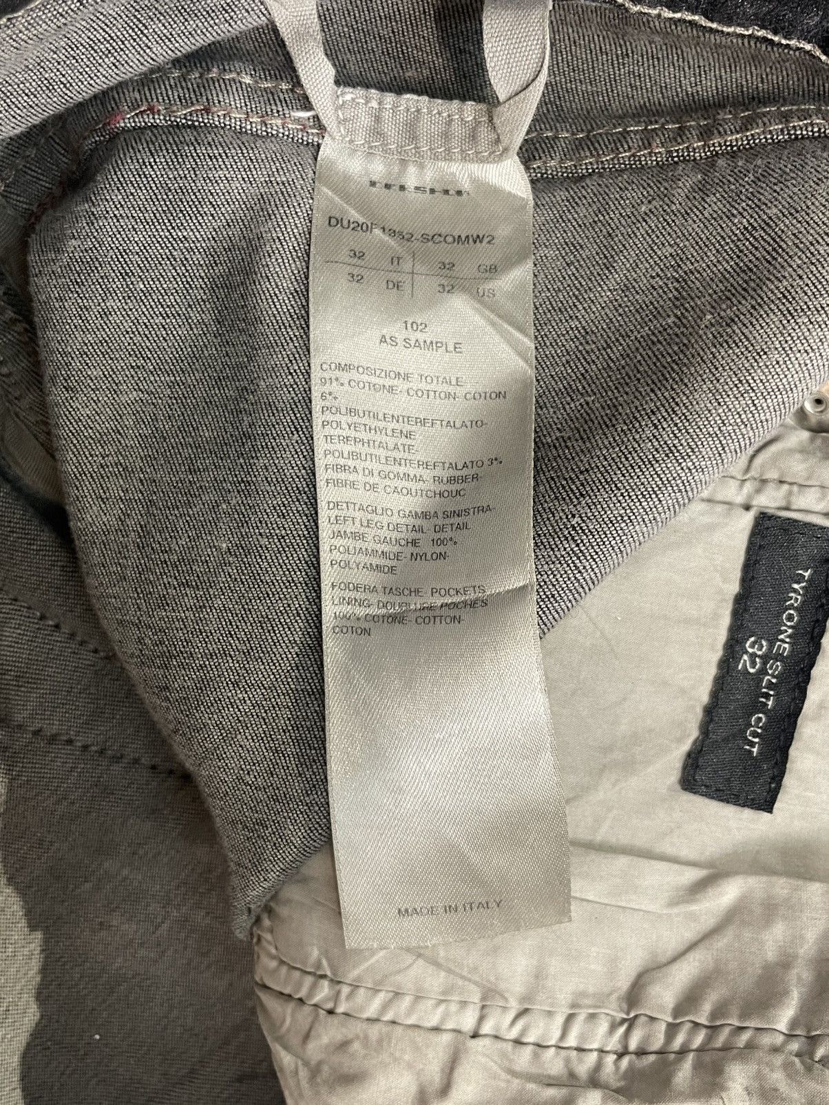 Rick Owens Drkshdw FW20 Tyrone Slit Cut Waxed Denim Size US 32 / EU 48 - 8 Thumbnail