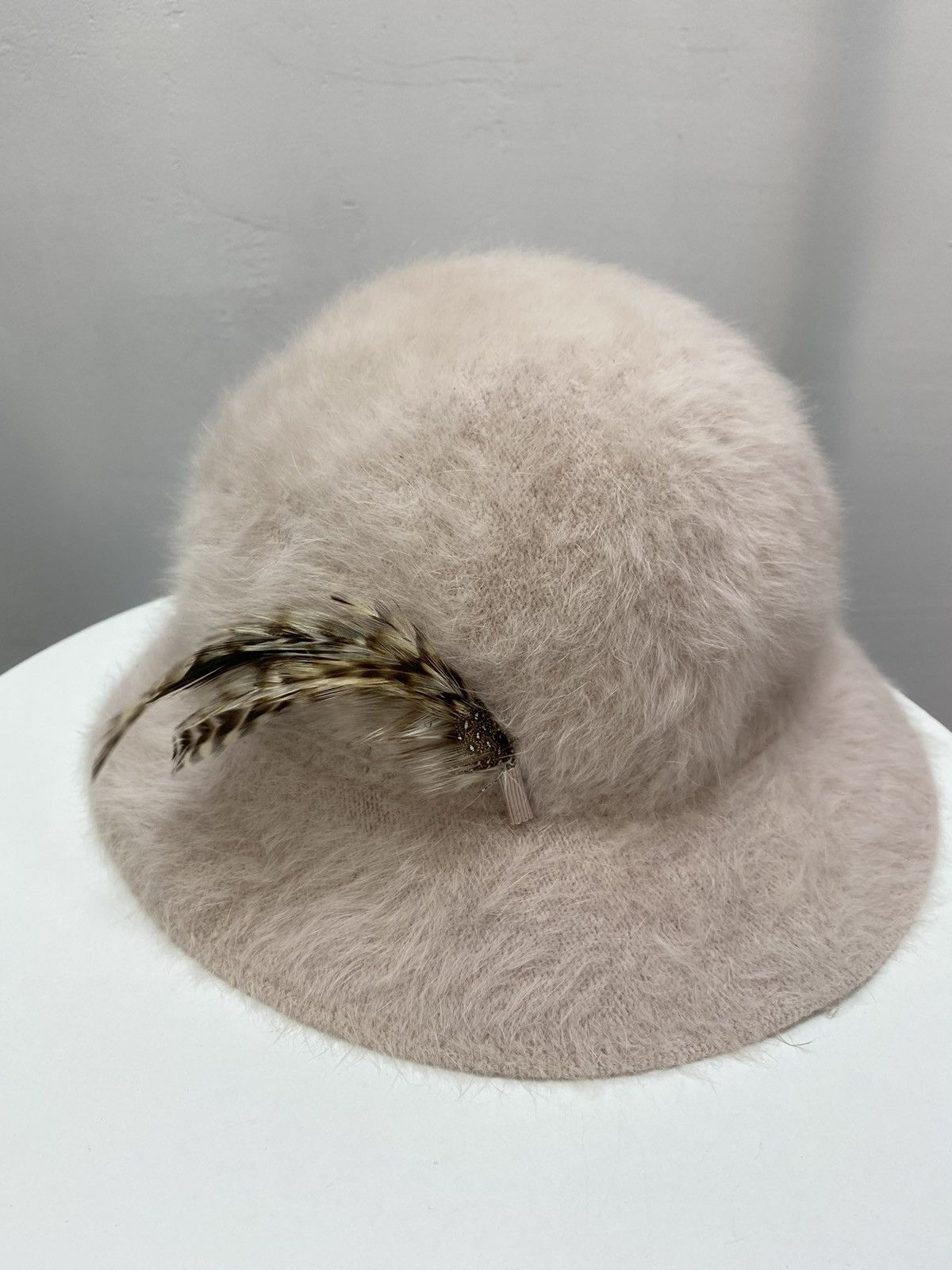 Kangol × Vintage KANGOL PINK FURGORA MIRIAM ANGORA FUR BUCKET HAT Size ONE SIZE - 3 Thumbnail