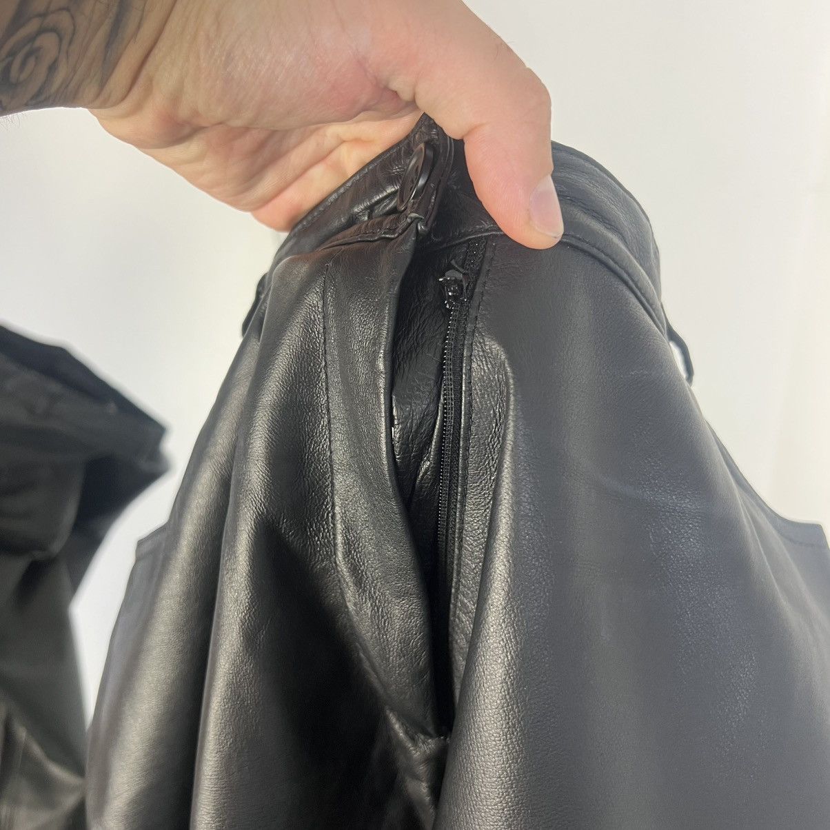 Leather Vintage Y2K Leather Biker Pants Avant Garde Style Size US 30 / EU 46 - 8 Thumbnail