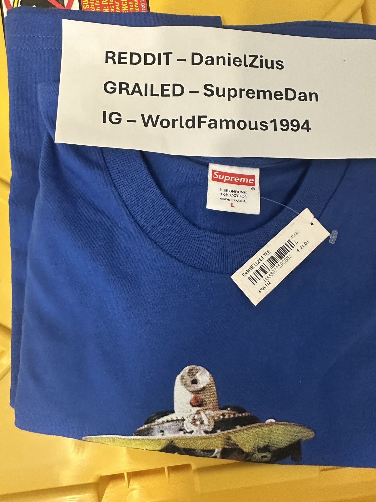 Supreme Supreme Rammellzee Tee 'Royal' Size US L / EU 52-54 / 3 - 2 Thumbnail