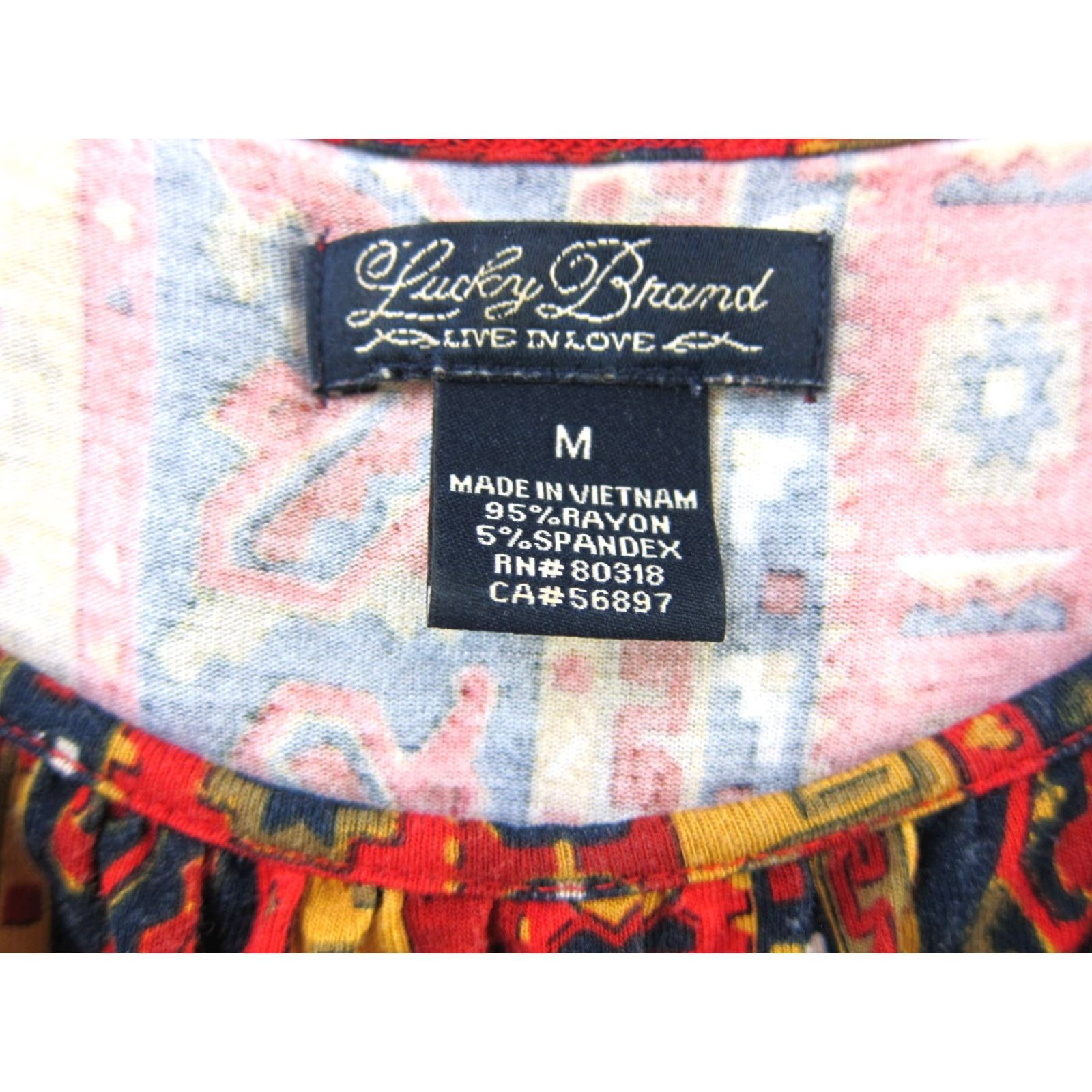 Lucky Brand Lucky Brand Jersey Stretch Red Blue Black Green Aztec Tank Dress Women Medium Size M / US 6-8 / IT 42-44 - 3 Thumbnail