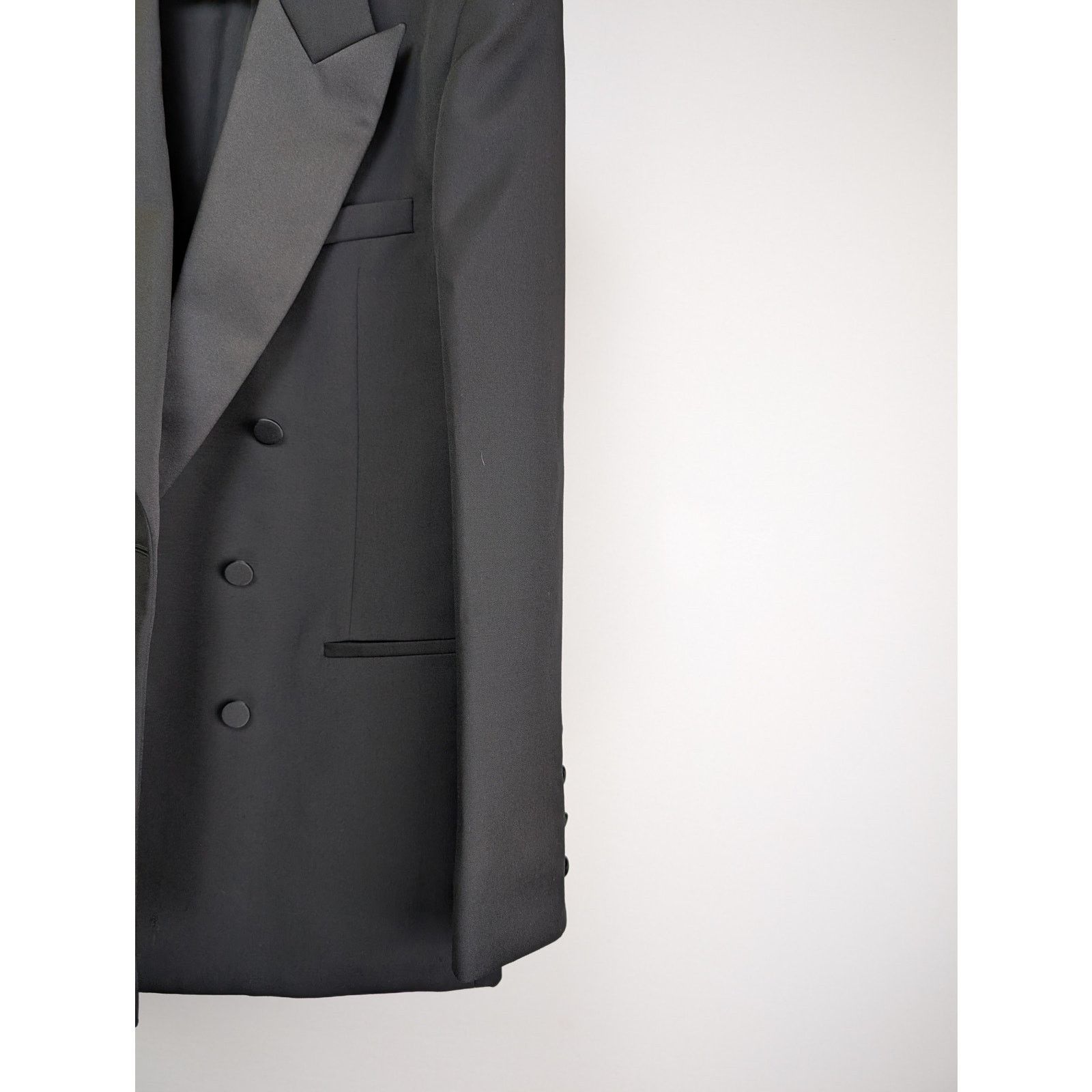 Saint Laurent Paris o1rshd1 Tuxedo Deneuve Grain De Poudre Organique Jacket Size US L / EU 52-54 / 3 - 3 Thumbnail