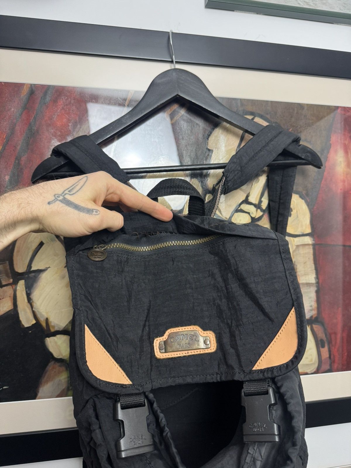 Camel Vintage 90s Camel Travel Bags Backpack Retro Cigarettes Hype Size ONE SIZE - 5 Thumbnail