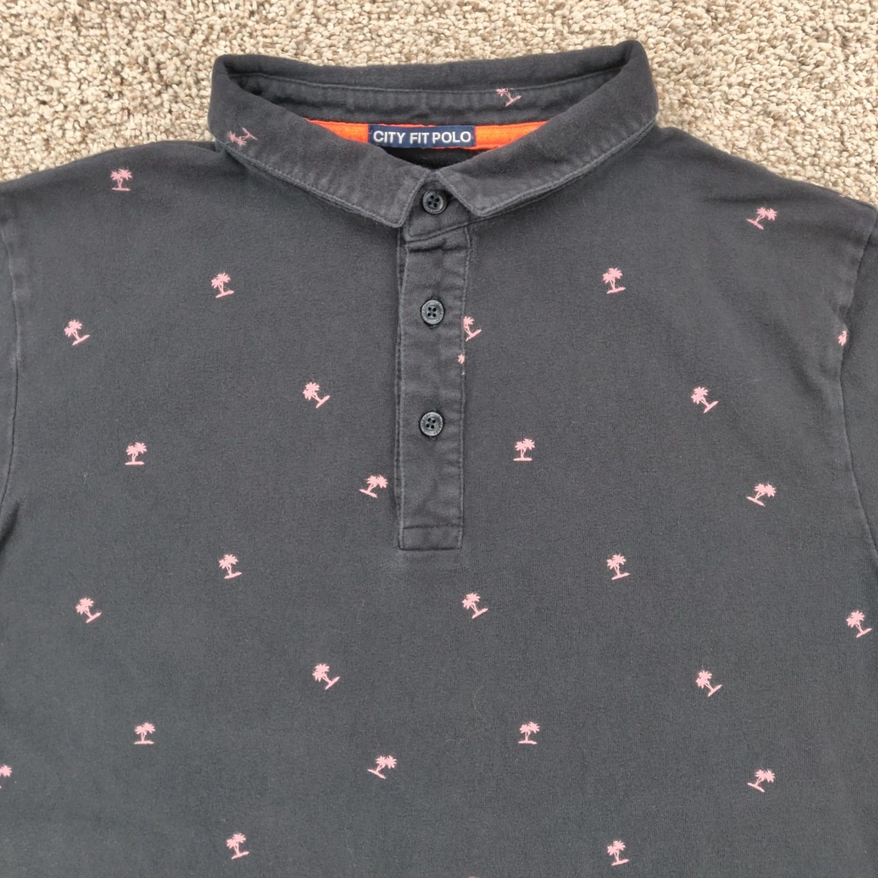 Superdry Superdry Polo Shirt Mens Large Black City Fit Polo Palms Short Sleeve Golf Size US L / EU 52-54 / 3 - 2 Thumbnail