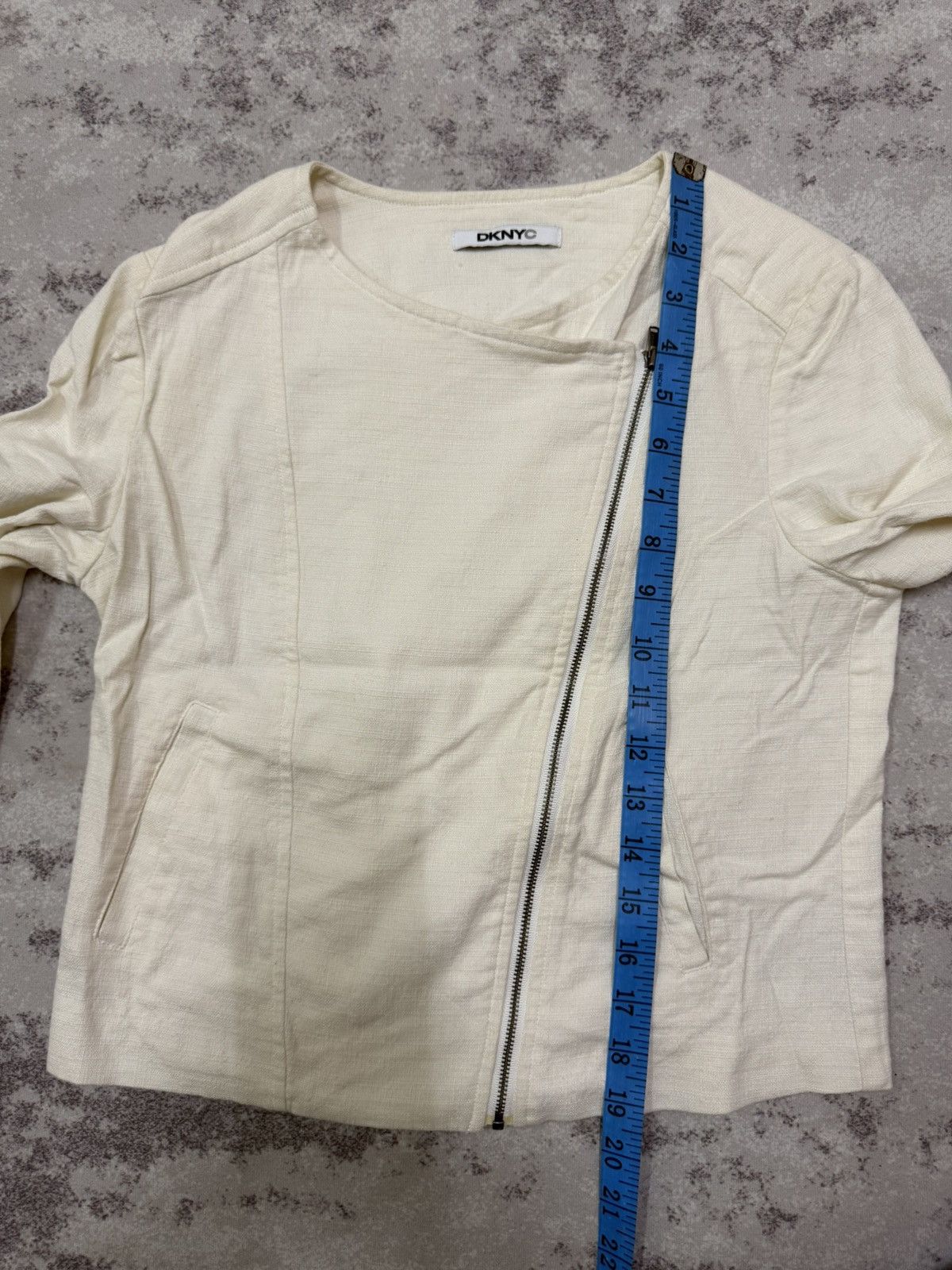 DKNY DKNYC LINEN JACKET Size XS / US 0-2 / IT 36-38 - 17 Thumbnail