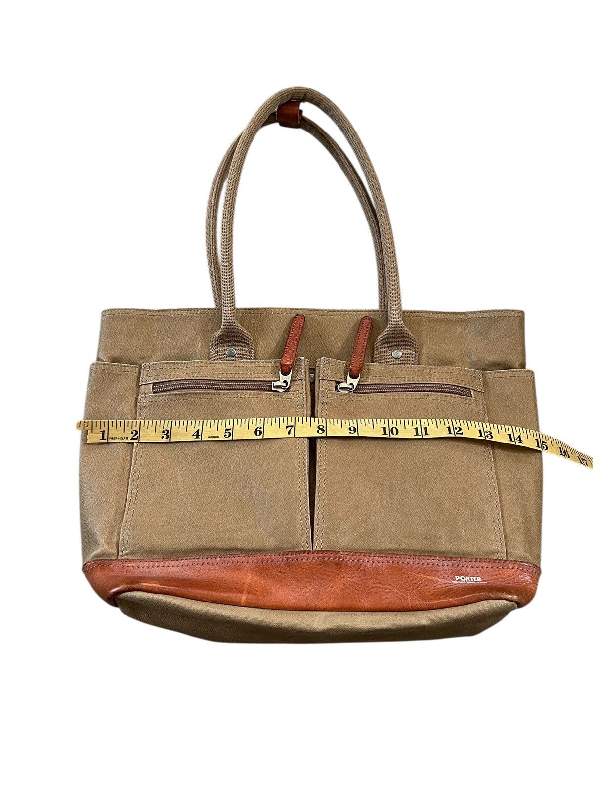 Porter Porter Coated Canvas Leather Tote Bag Size ONE SIZE - 16 Thumbnail