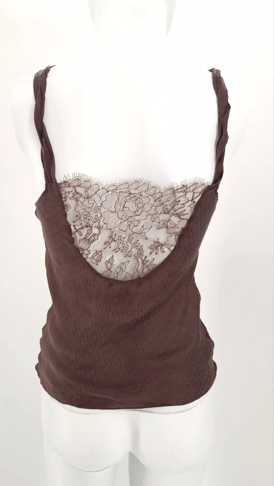 Dior Dior Monogram Camisole Silk Top Size XS / US 0-2 / IT 36-38 - 4 Thumbnail