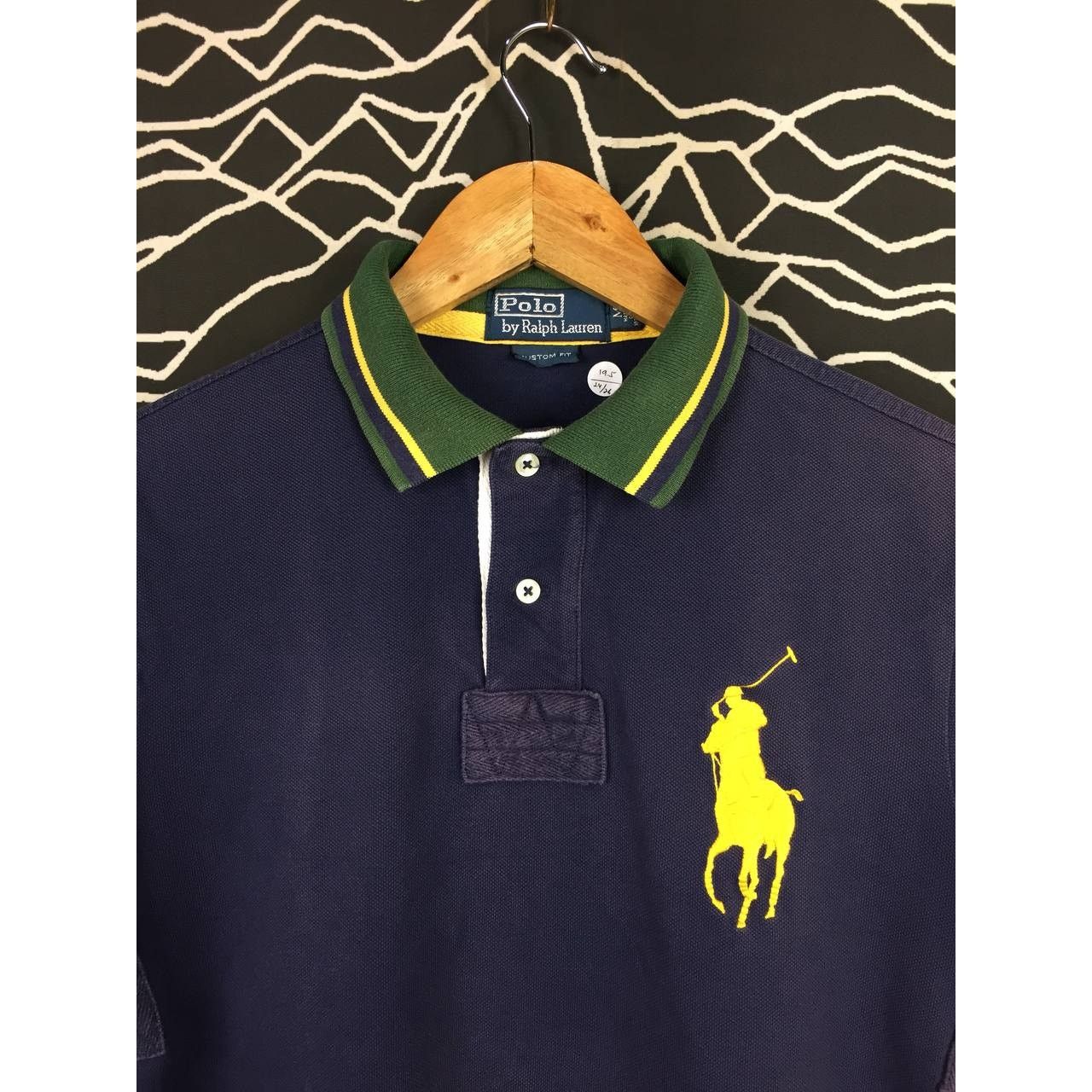 Polo Ralph Lauren Vtg Polo Ralph Lauren Big Logo Custom Fit Polo Tee Size US M / EU 48-50 / 2 - 3 Thumbnail
