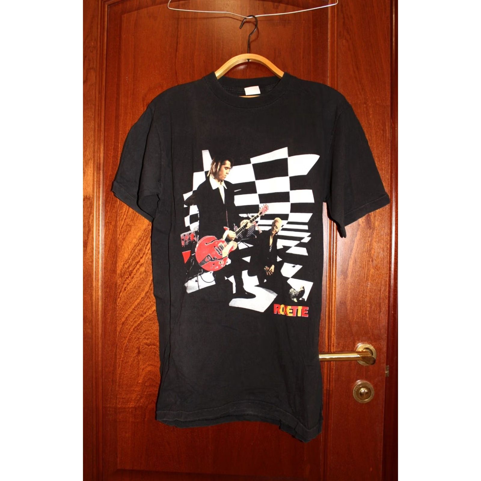 Vintage VINTAGE Roxette Crash!Boom!Bang! Tour T-Shirt - size L Mens Black Roxette 90s Rock Concert Merch Shirt Size US L / EU 52-54 / 3 - 2 Thumbnail