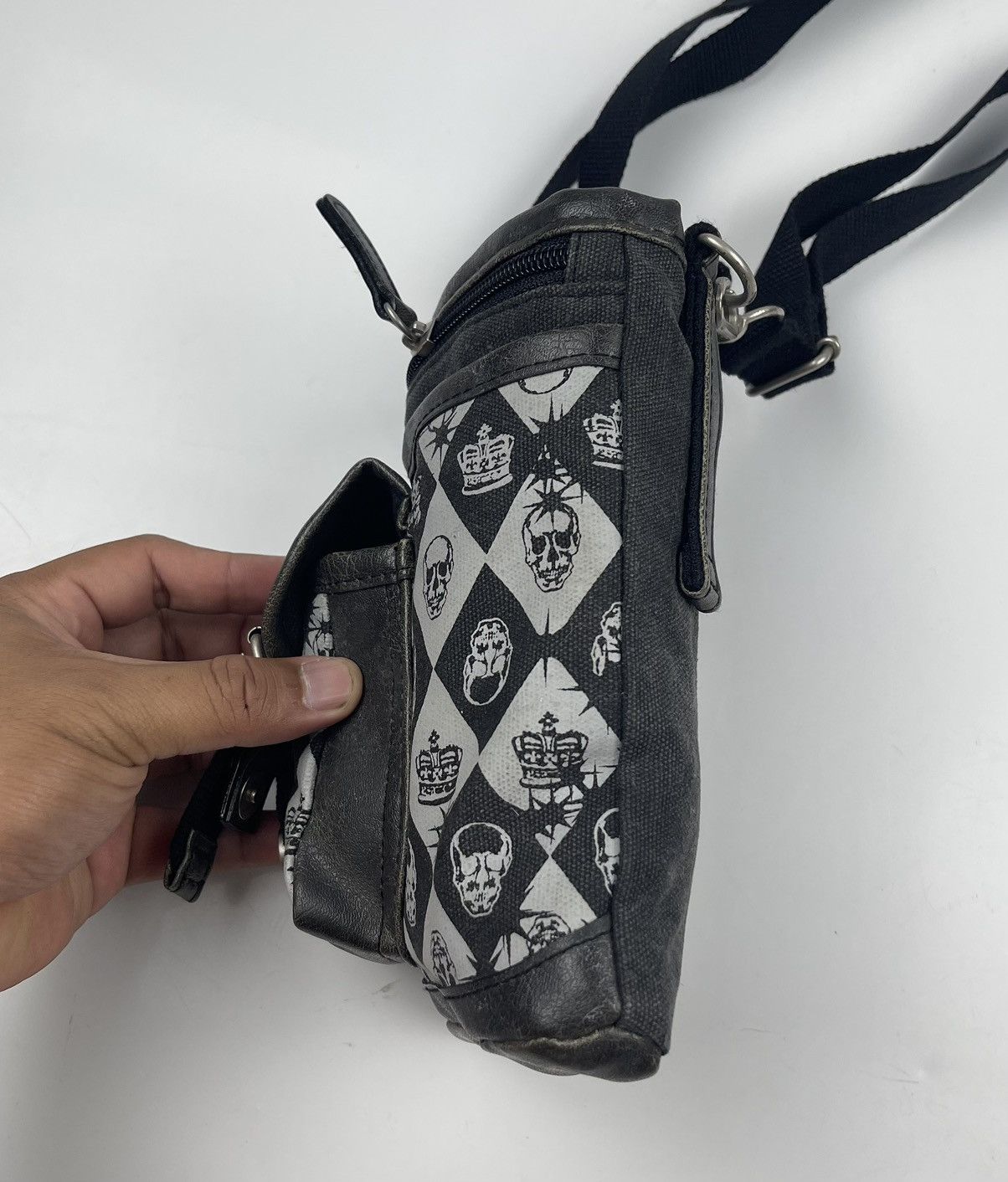 Seditionaries punk style skulls shoulder bag sling bag tc14 Size ONE SIZE - 4 Thumbnail