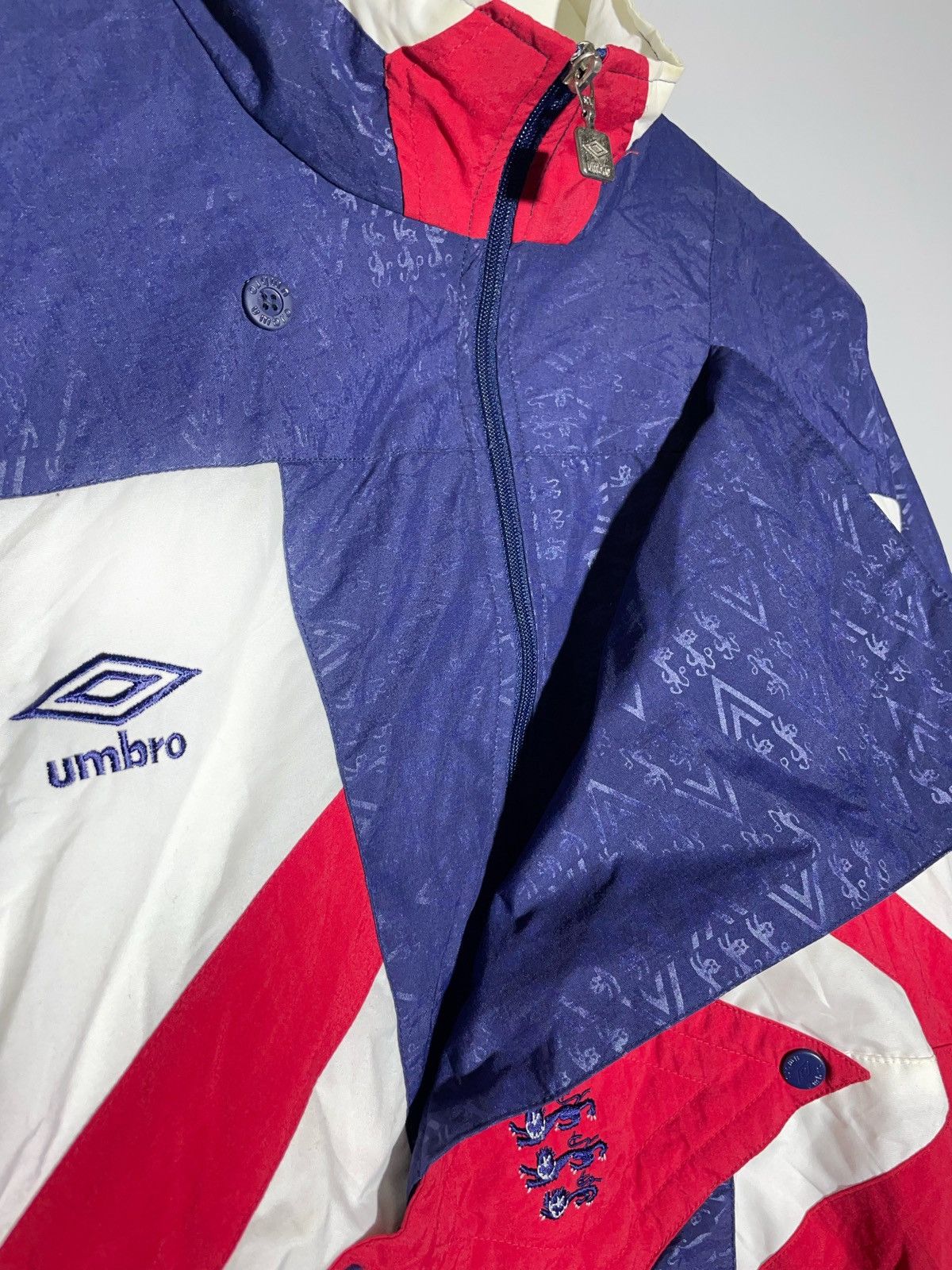 Umbro × Vintage England 1992 Umbro Vintage Y2k Streetwear Tracksuit Jacket Size US L / EU 52-54 / 3 - 9 Thumbnail
