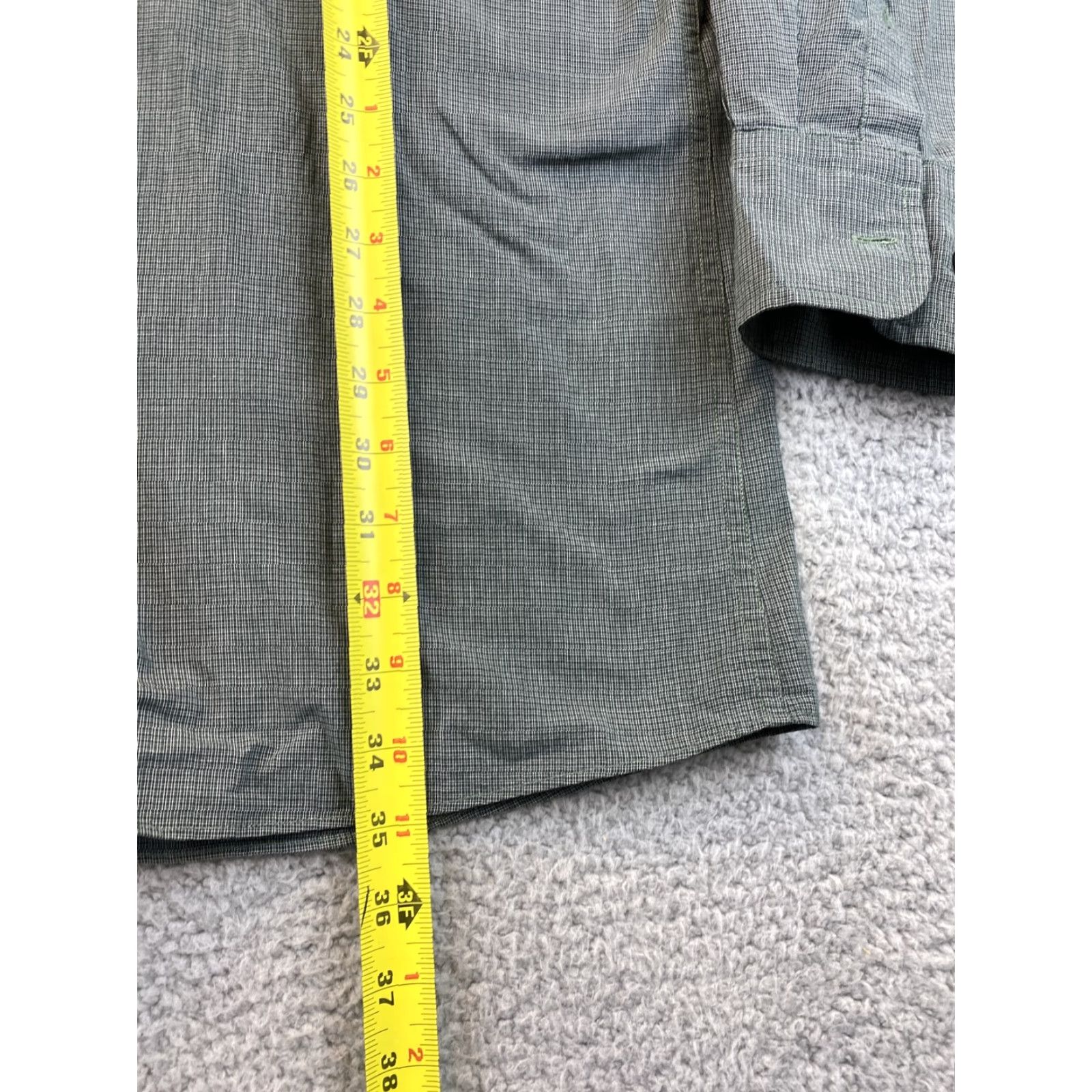 Nautica Nautica Dress Shirt Mens XL T Green Classic Fit Long Sleeve Button-Down 77-5 Size 46R - 6 Thumbnail
