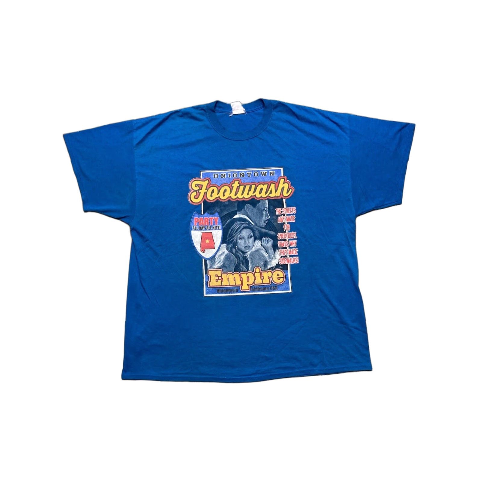 Vintage VINTAGE All T-Shirt Footwash Alabama Hip Hop RAP Freaknik All The Way Up XXL Blue Mens 2XL Shirt Graphic Size US XXL / EU 58 / 5 - 1 Thumbnail