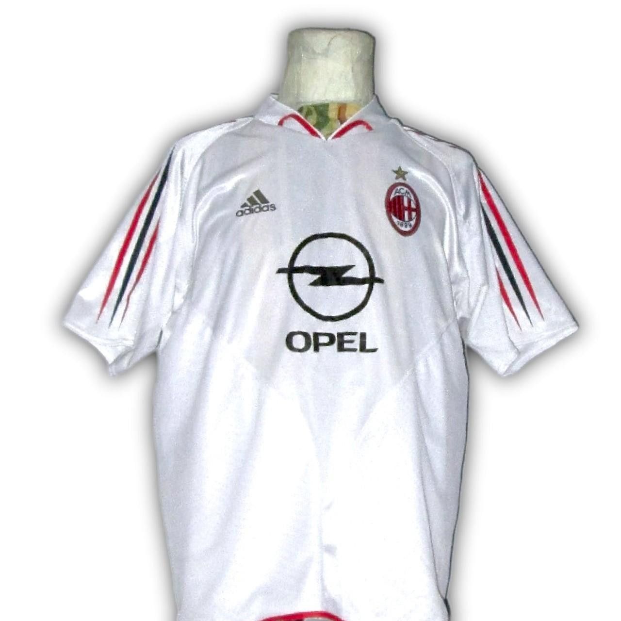 Adidas Ac Milan Italy 2004 2005 Away Shirt Jersey Size US M / EU 48-50 / 2 - 5 Thumbnail