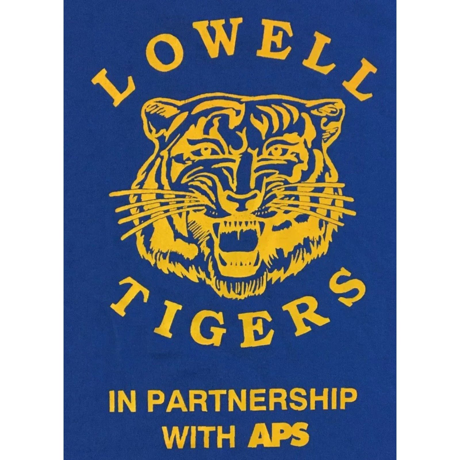 Vintage VINTAGE 90s Lowell School Principals Math Club Faded T-Shirt XS Blue Tigers Track PE Grunge Single Stitch Men Shirt Size US XS / EU 42 / 0 - 3 Thumbnail