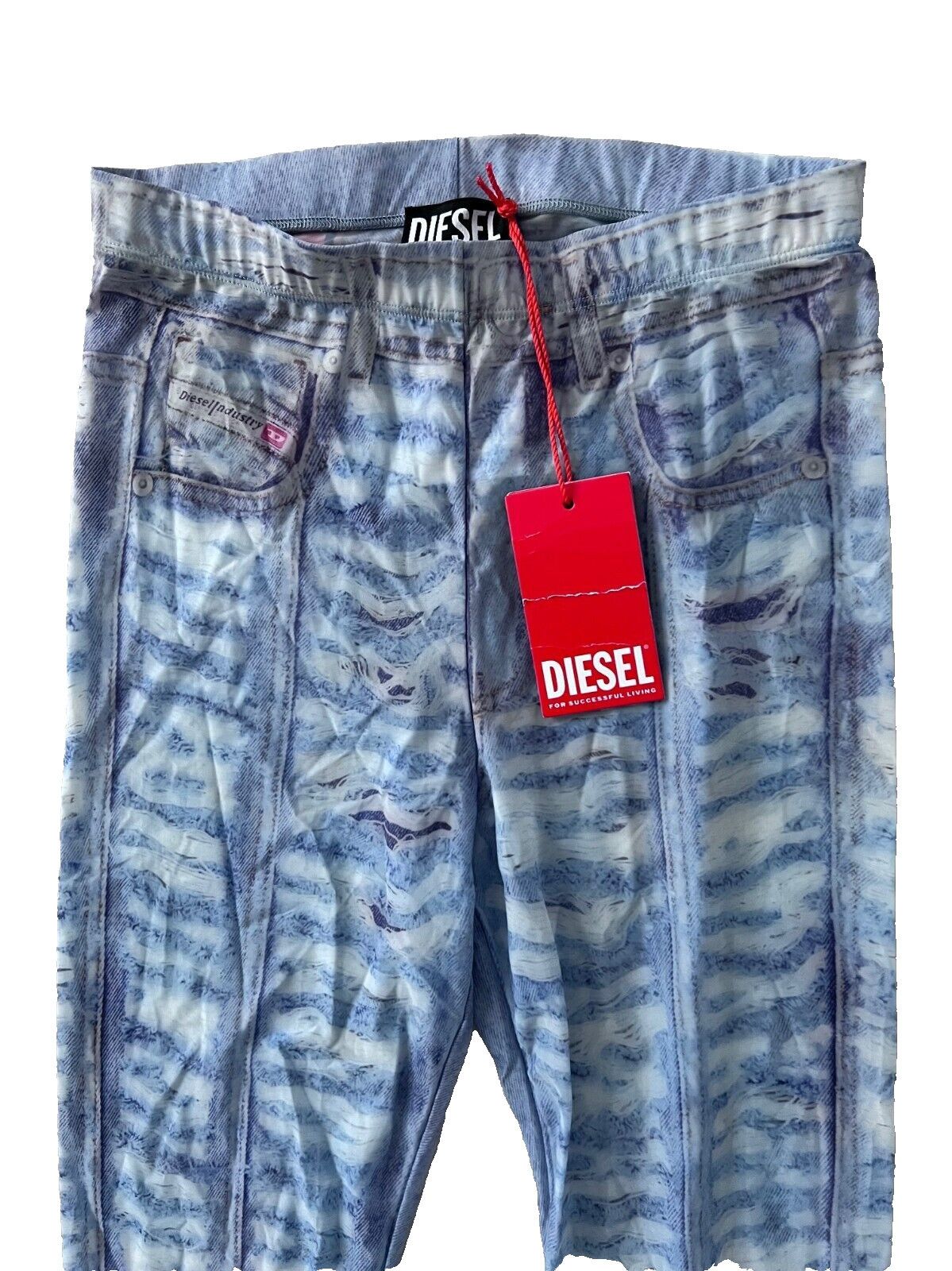Diesel Diesel P-Koll Denim Look Tights Blue ( S ) Size ONE SIZE - 3 Thumbnail