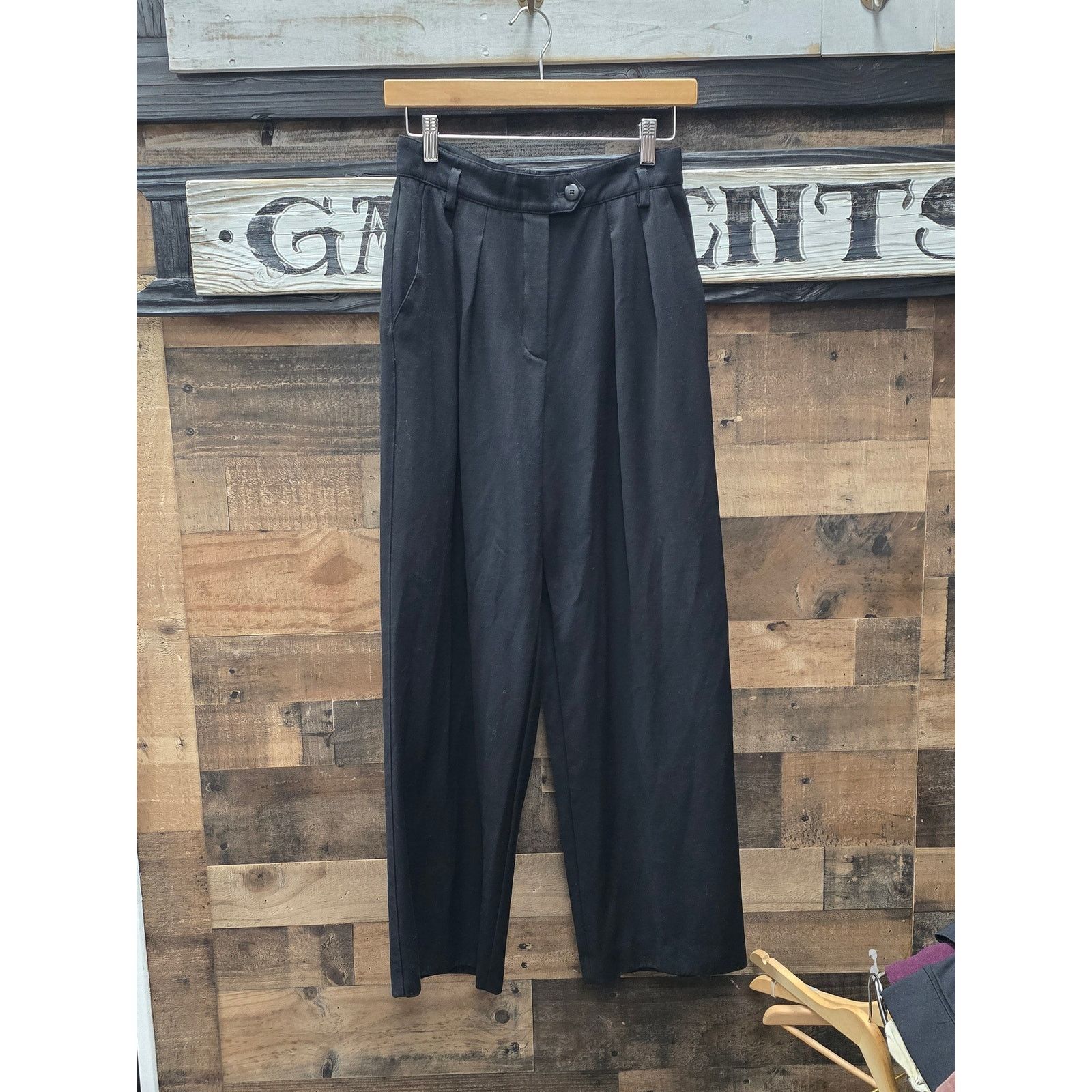 Escada Escada Wide Leg Black Pants, EU Size 36 Size 28" / US 6 / IT 42 - 3 Thumbnail