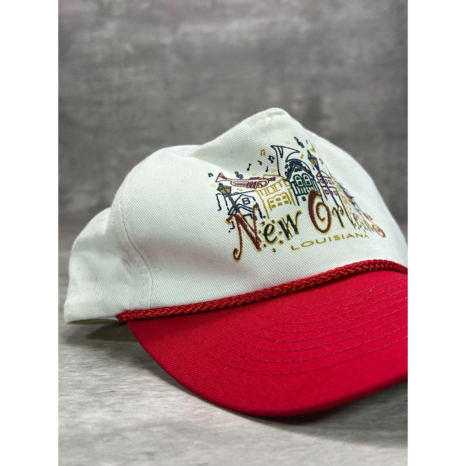Vintage Vintage New Orleans Louisiana Graphic Snapback Hat OSFA Size ONE SIZE - 8 Thumbnail