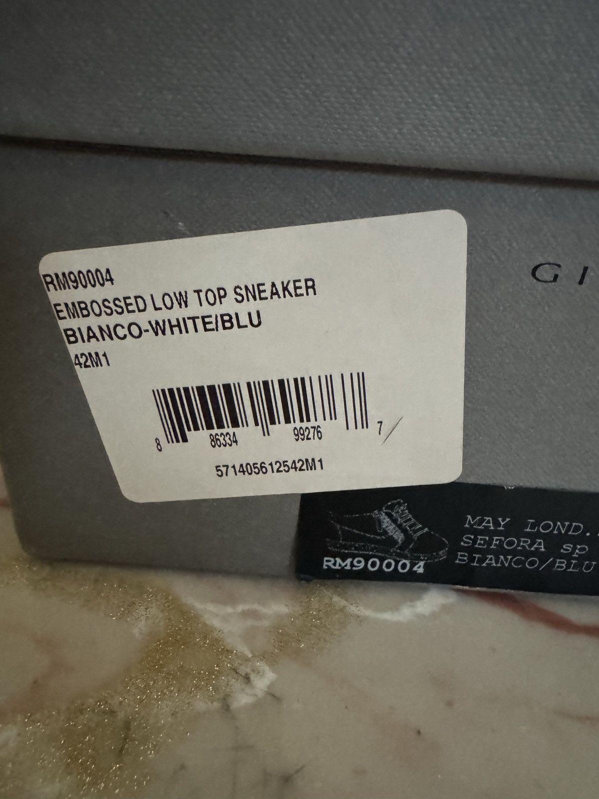 Giuseppe Zanotti Giuseppe Zanotti Embossed Low Top Sneaker (Men) Size US 9 / EU 42 - 4 Thumbnail