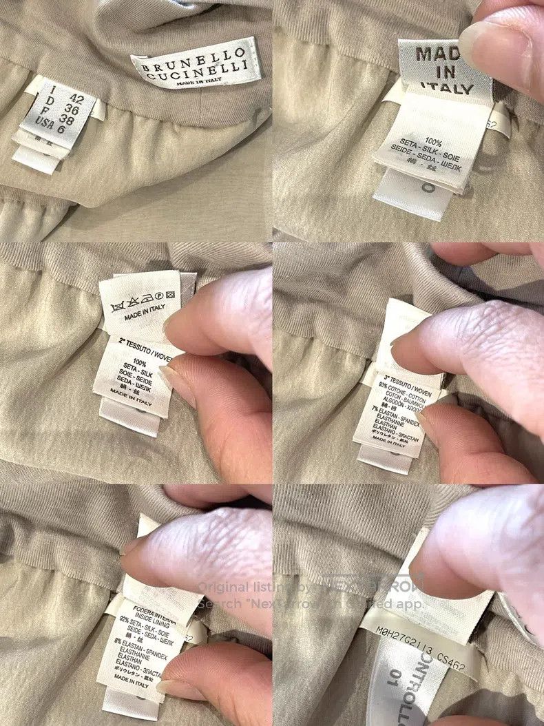 Other Brunello Cucinelli Real Silk Stripe Long Skirt Size 27" / US 4 / IT 40 - 7 Thumbnail