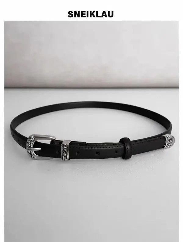 Jewelry Retro Metal Belt – Simple Silver, Versatile Fit Size ONE SIZE - 5 Thumbnail