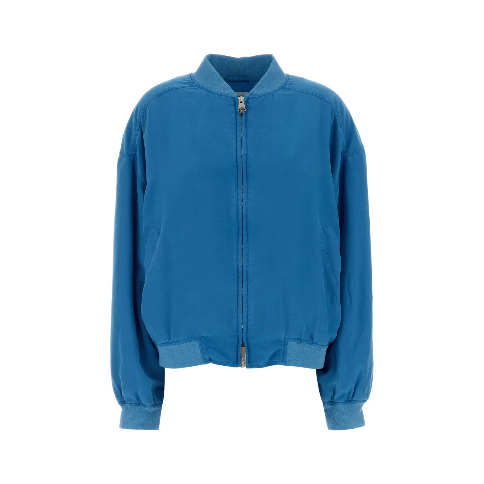 Versace VERSACE Blue Poplin Jacket New & Authentic (Women's size:IT Size M / US 6-8 / IT 42-44 - 1 Thumbnail
