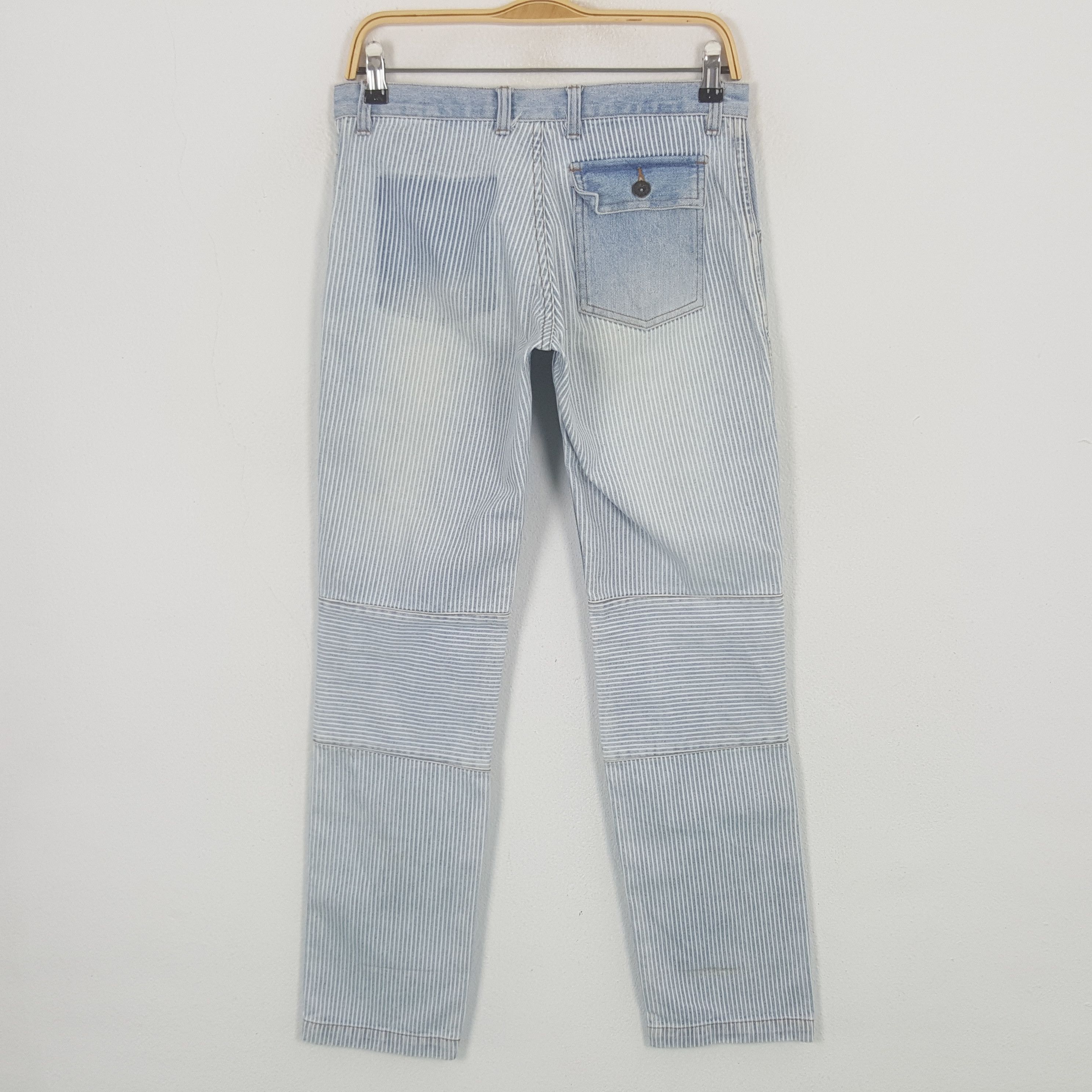 Japanese Brand Vintage Point Striped Style Denim Jeans Size US 29 - 4 Thumbnail
