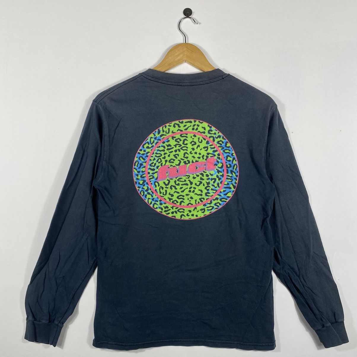 FUCT Vintage 00's FUCT Leopard Logo Faded Longsleeve Tee Shirt Size US S / EU 44-46 / 1 - 4 Thumbnail