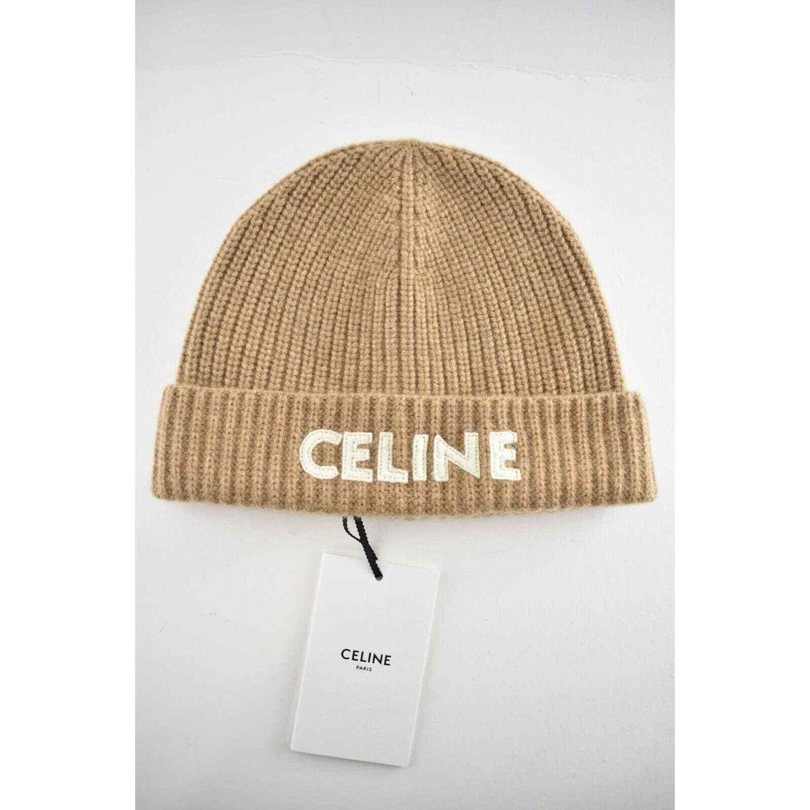 Celine Celine Paris Cashmere Knit Wool Embroidered Beanie Hat Size ONE SIZE - 3 Thumbnail