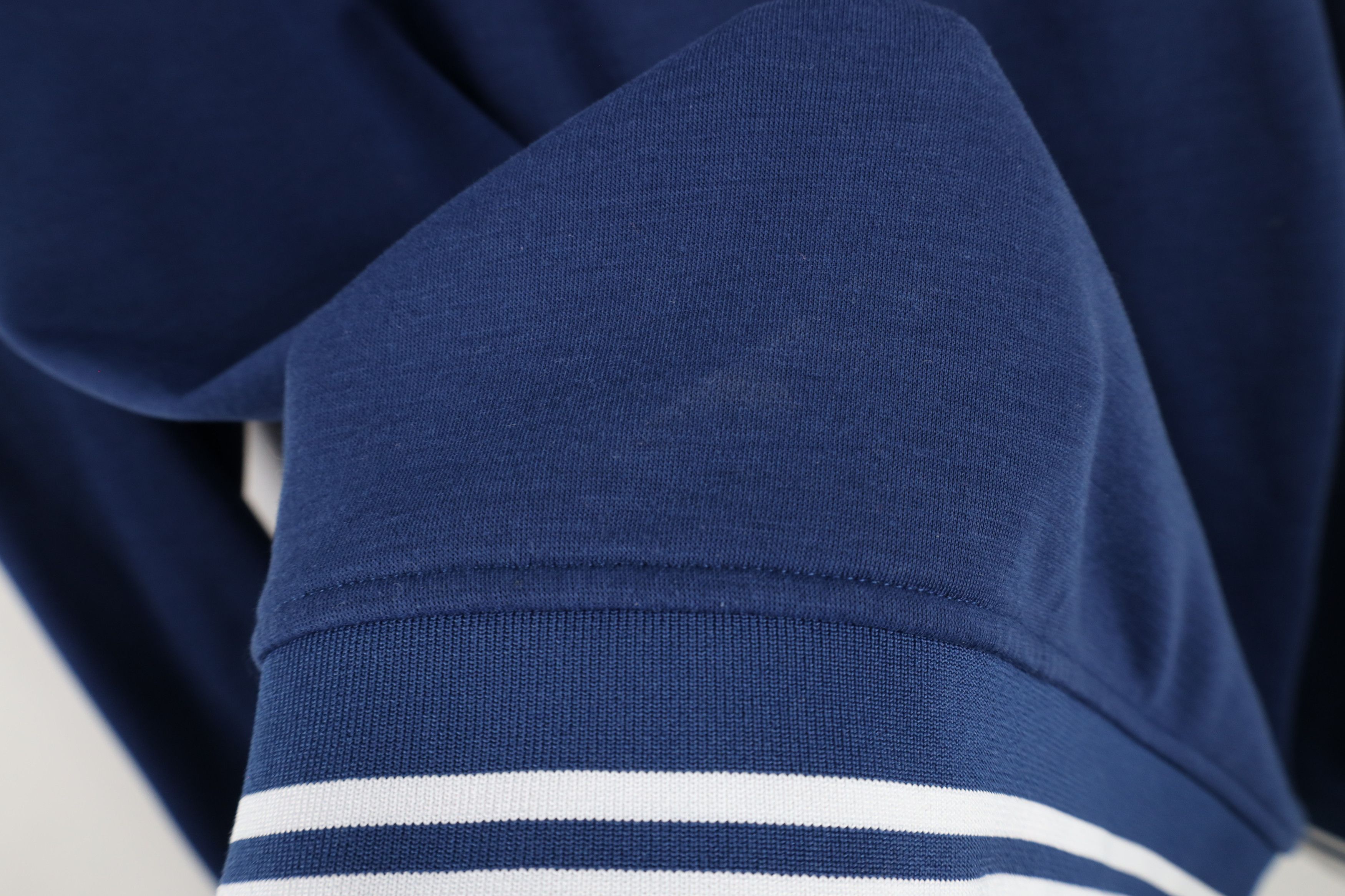 Footjoy × Vintage FootJoy Golf Soft Touch Henley Hoodie Sweatshirt Blue Size US L / EU 52-54 / 3 - 5 Thumbnail