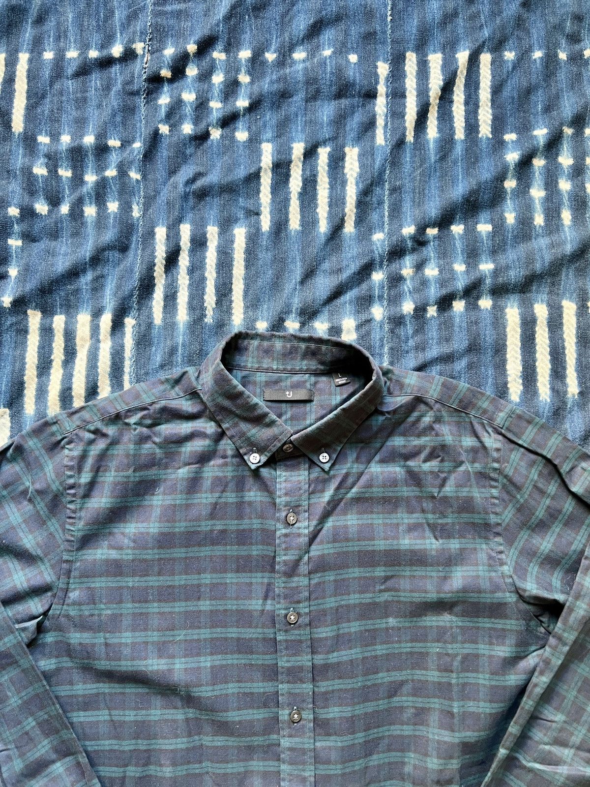 Jil Sander Jil Sander +J Tatan Check Button Down Shirt FW09 Size US L / EU 52-54 / 3 - 3 Thumbnail