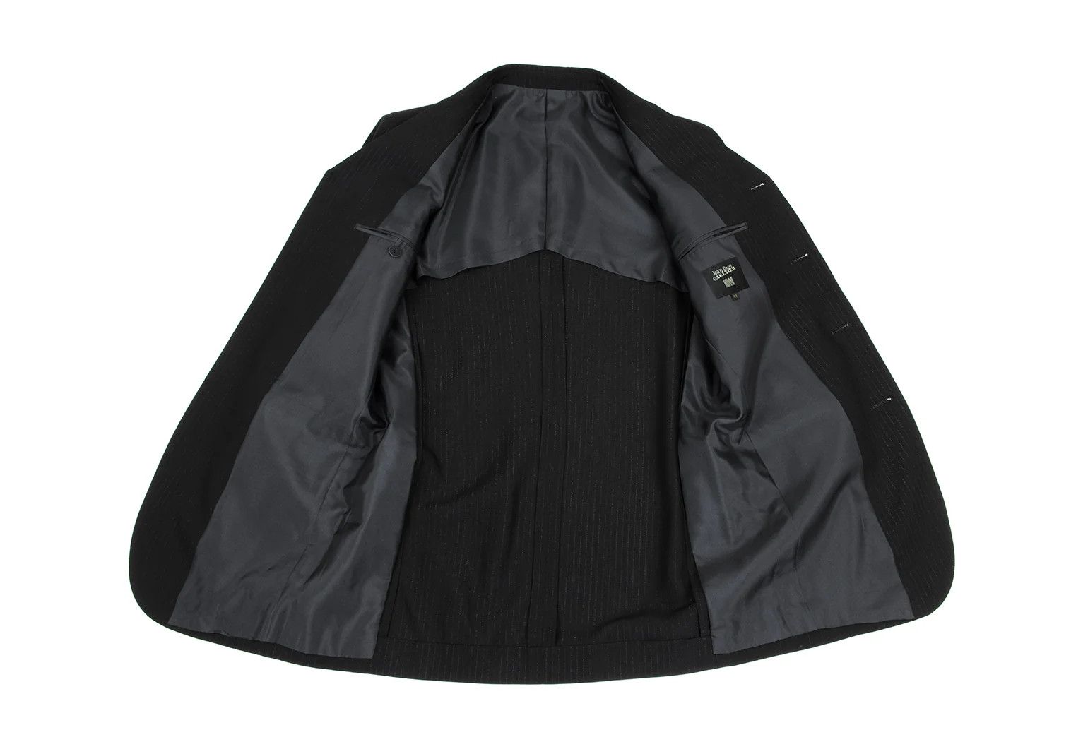 Jean Paul Gaultier Rayon Blend Lamé Stripe Setup in Black Size 48 Size US 32 / EU 48 - 6 Thumbnail