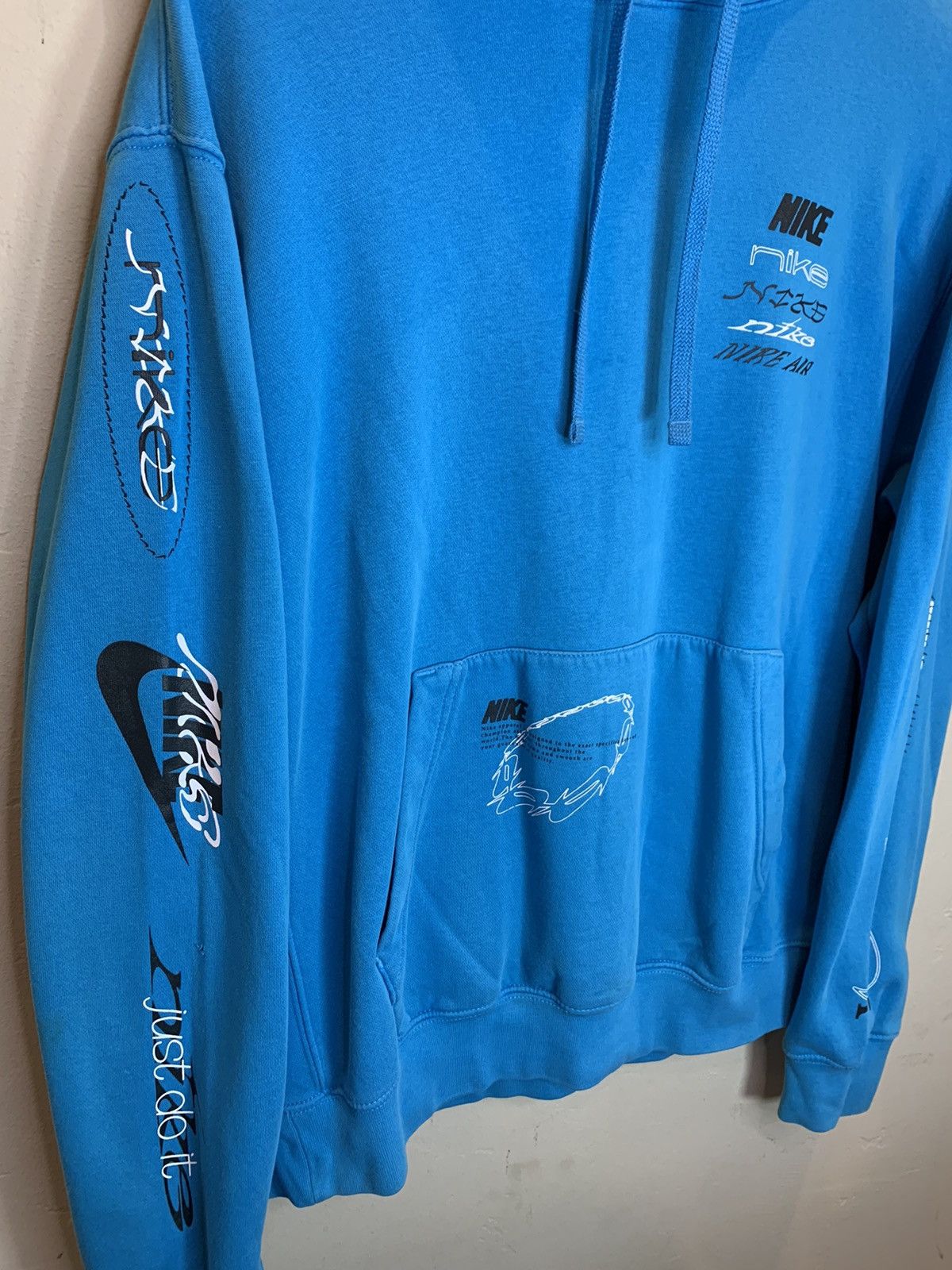 Nike *RARE* Nike Air NSW Just Do It AOP Multi Logo Art Hoodie - M Size US M / EU 48-50 / 2 - 3 Thumbnail