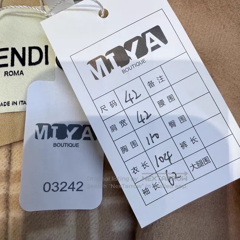 Fendi Fendi Light Color Mink FF Pocket Wool Coat Size S / US 4 / IT 40 - 5 Thumbnail