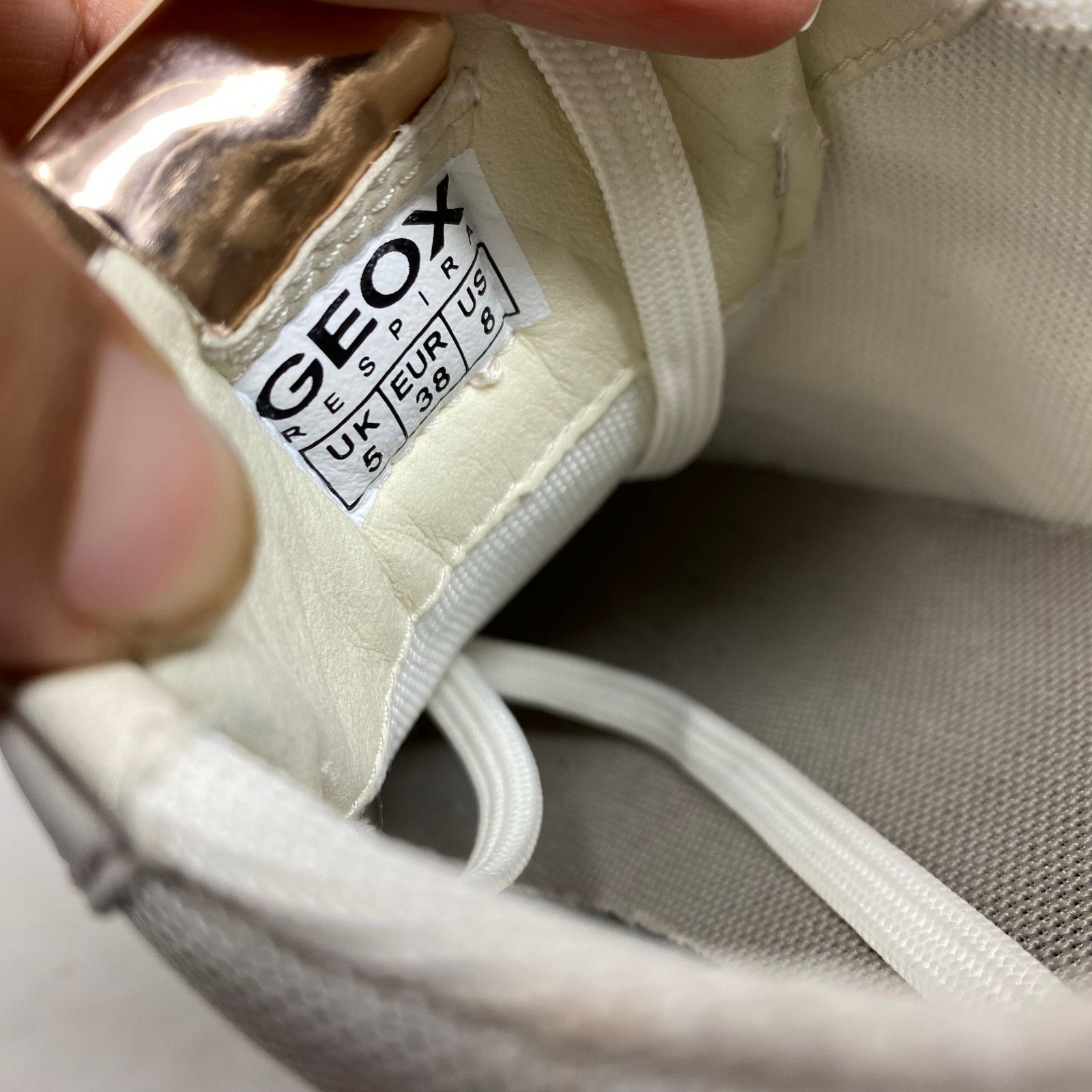 Geox Geox D Bulmya Sneaker White Trainners Shoes Womens Size 8 Size US 8 / IT 38 - 7 Thumbnail