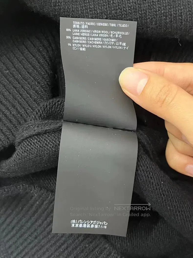 Balenciaga Balenciaga Black embroidered turtleneck sweater Size US XS / EU 42 / 0 - 6 Thumbnail