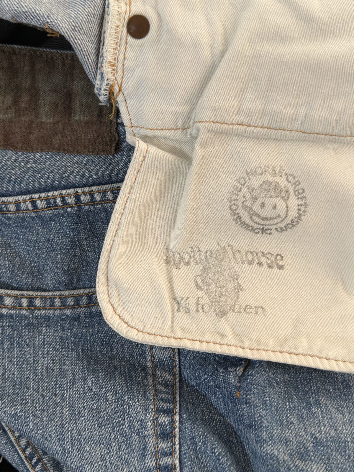 Y's for Men × Yohji Yamamoto Yohji Yamamoto Spotted Horse Denim Size US 35 - 4 Thumbnail