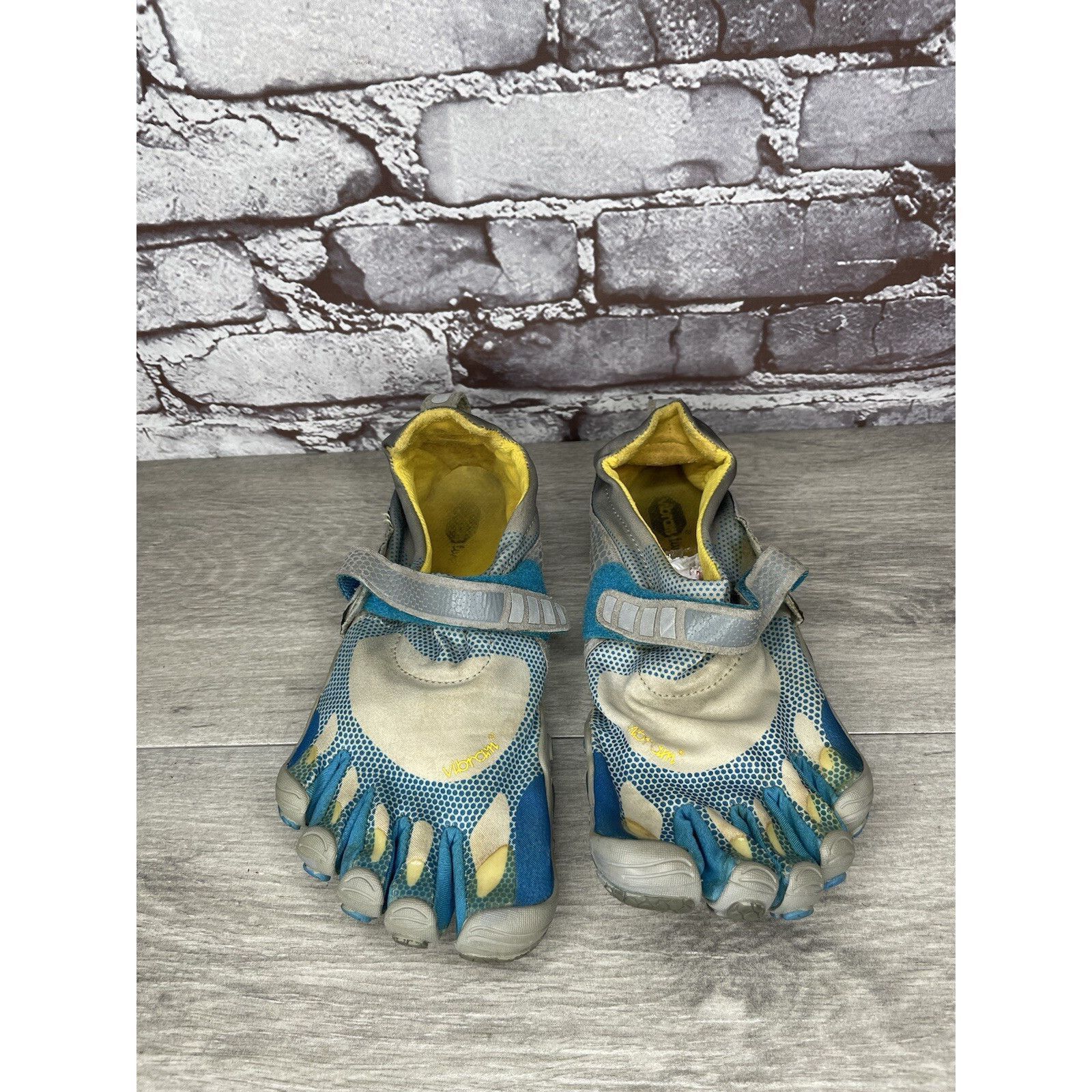 Vibram VIBRAM FiveFingers Gray Blue Textile Barefoot Running Shoes Size US 7.5 / IT 37.5 - 12 Thumbnail