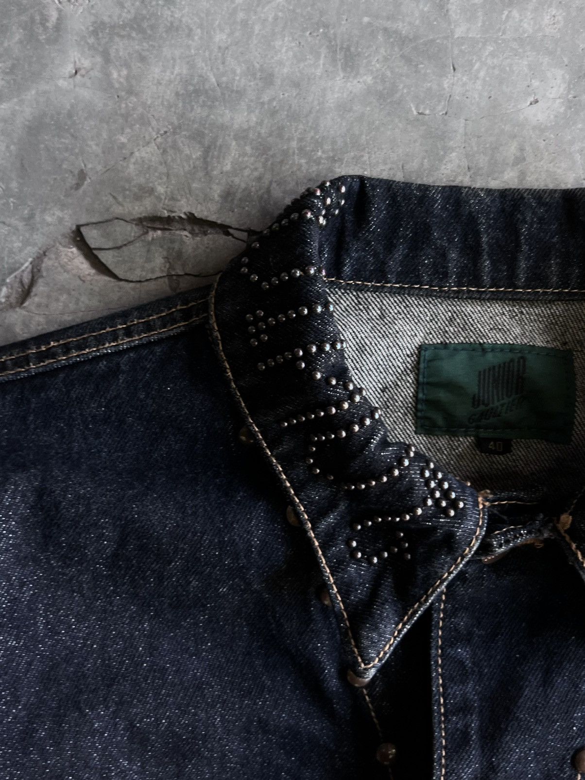 Jean Paul Gaultier Rare Vintage Junior Gaultier Jean Paul Studded Denim Jacket Size US XS / EU 42 / 0 - 4 Thumbnail