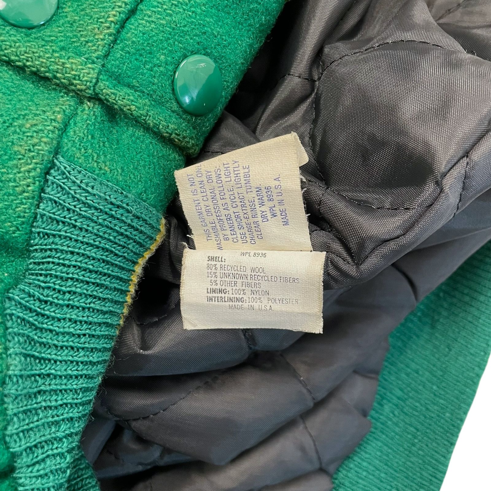 NBA VTG 90s BOSTON CELTICS DELONG VARSITY WOOL LEATHER JACKET 44 Size US L / EU 52-54 / 3 - 6 Thumbnail