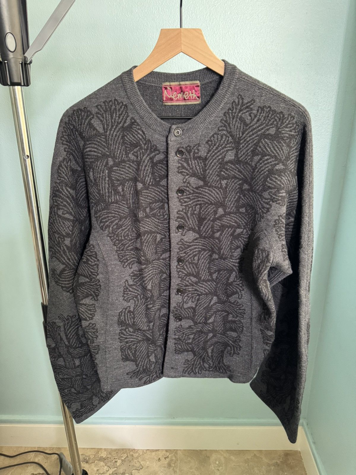 Christopher Nemeth Knit Cardigan 203K - Dark Grey Size US M / EU 48-50 / 2 - 5 Thumbnail