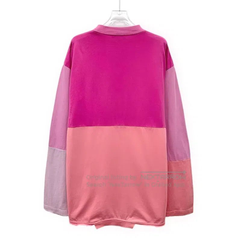 Balenciaga Balenciaga Color Blocked Logo Embroidered Crew Neck Short Size US XS / EU 42 / 0 - 2 Thumbnail